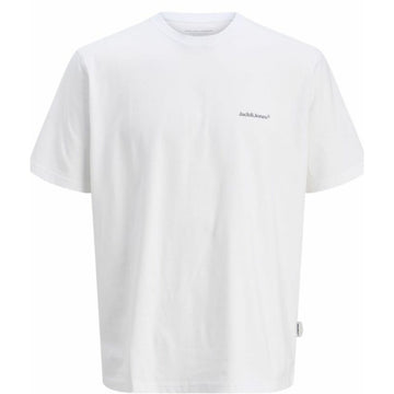 Men’s Short Sleeve T-Shirt Jack & Jones JORSPLIT BACK TEE 12272996 White