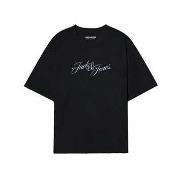 Maglia a Maniche Corte Uomo Jack & Jones JORINWOOD TEE SS CREW NECK FST 12284732 Nero