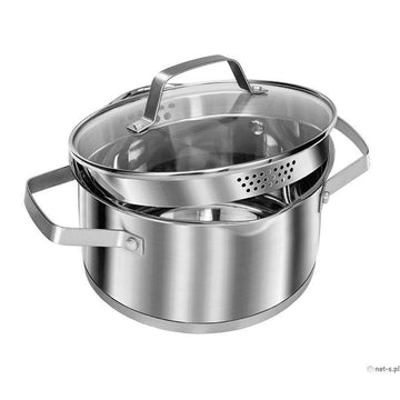 Saucepans Smile MGK-11M Steel Ø 18 cm Ø 24 cm Ø 20 cm Ø 16 cm (5 Units)