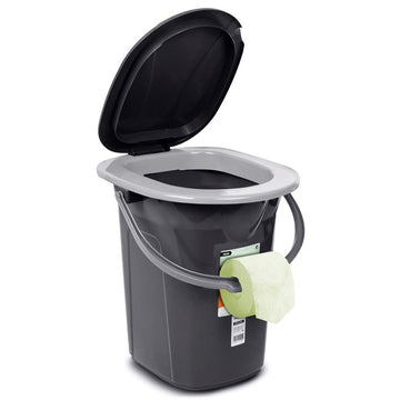 Portable Toilet Greenblue GB320AG Black Grey 19 L