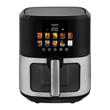 Friggitrice ad Aria N'oveen AF770 Nero Argentato 1700 W 6,5 L