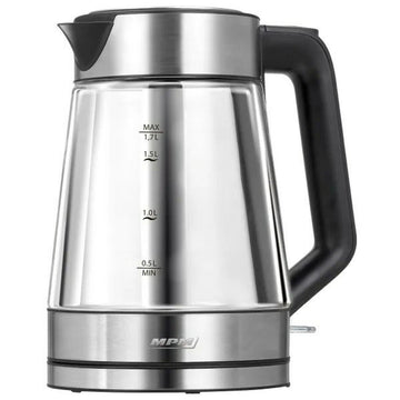Bollitore Mpm MCZ-122 Nero Grigio Vetro Acciaio inossidabile 2200 W 1,7 L
