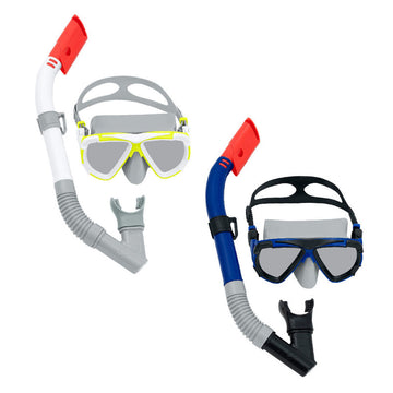 Bestway Set Maschera e Tubo Junior Cinturino Anatomico Colore Assortito +7 Anni Spiaggia e Piscina 24035