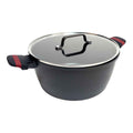 Casseruola con coperchio San Ignacio denia experto Nero Rosso Ø 20 cm