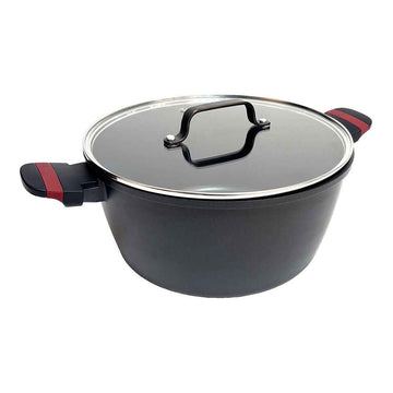 Casseruola con coperchio San Ignacio denia experto Nero Rosso Ø 20 cm