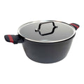 Casseruola con coperchio San Ignacio denia experto Nero Rosso Ø 24 cm