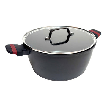 Casseruola con coperchio San Ignacio denia experto Nero Rosso Ø 24 cm