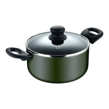 Casseruola con coperchio San Ignacio experto Nero Verde Trasparente Ø 24 cm