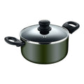 Casseruola con coperchio San Ignacio experto Nero Verde Ø 28 cm