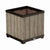 Vaso Keter 262635 Rovere Resina Plastica Quadrato
