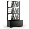Vaso Starwax Nero Rettangolare 80 cm