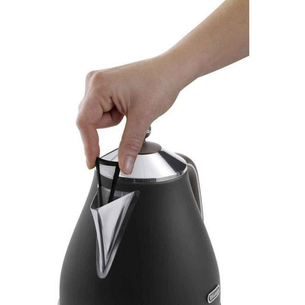 Bollitore DeLonghi KBOV 2001.BK 2000 W 1,7 L Nero Acciaio inossidabile