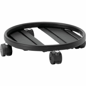 Supporto con Ruote per Vasi Garden ID Nero Metallo 25 cm