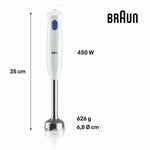 Frullatore Braun MQ10.001MWH Bianco 450 W