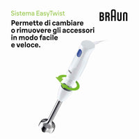 Frullatore Braun MQ10.001MWH Bianco 450 W