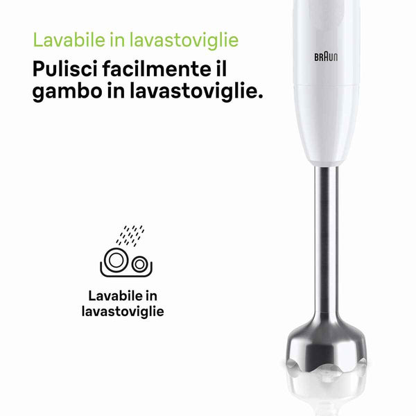 Frullatore Braun MQ10.001MWH Bianco 450 W