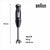 Frullatore ad Immersione Braun 0X22111502 1000 W Nero - Augustea Shop