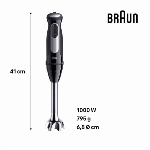 Frullatore ad Immersione Braun 0X22111502 1000 W Nero - Augustea Shop