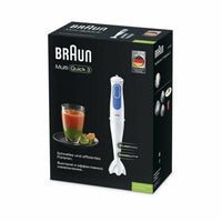 Frullatore ad Immersione Braun MQ 3000 Smoothie Bianco Bianco/Blu 700 W - Augustea Shop