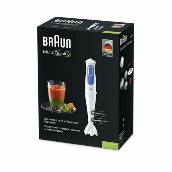 Frullatore ad Immersione Braun MQ 3000 Smoothie Bianco Bianco/Blu 700 W - Augustea Shop