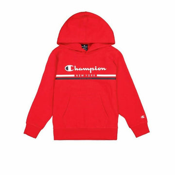 Felpa con Cappuccio Bambino Champion Rosso