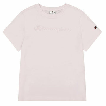 Women’s Short Sleeve T-Shirt Champion Champion Crewneck Pink