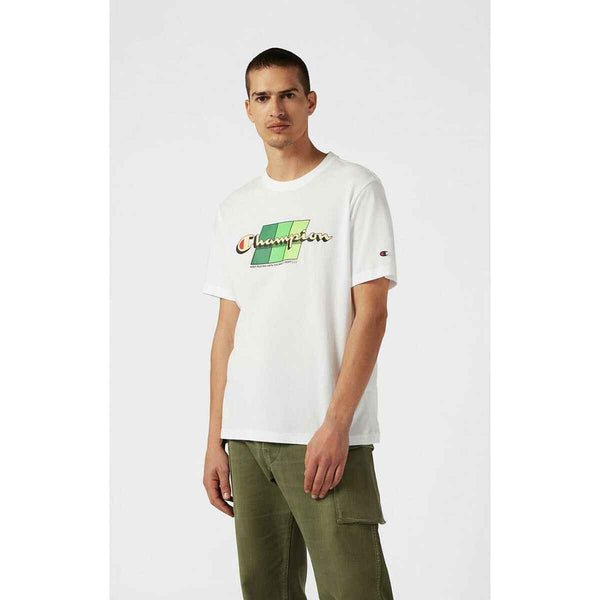 Maglia a Maniche Corte Uomo Champion CHAMPION SS TEE 221219 Bianco
