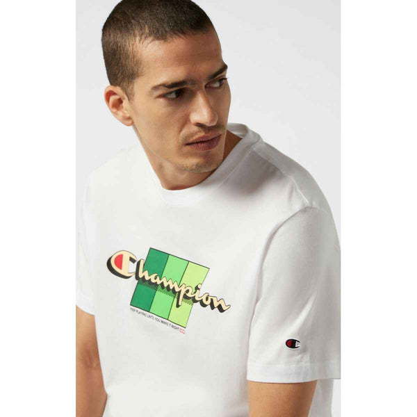 Maglia a Maniche Corte Uomo Champion CHAMPION SS TEE 221219 Bianco