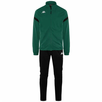 Tuta per Adulti Kappa Dalcito Nero Verde Per bambini Unisex 2 Pezzi
