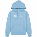 Felpa con Cappuccio Donna Champion Azzurro