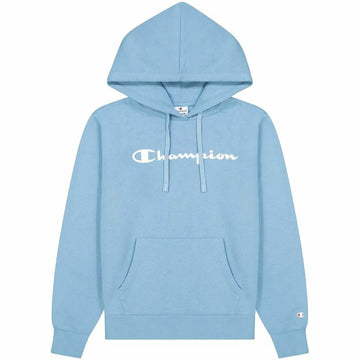 Felpa con Cappuccio Donna Champion Azzurro