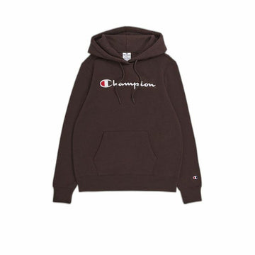 Felpa con Cappuccio Donna Champion Legacy Marrone