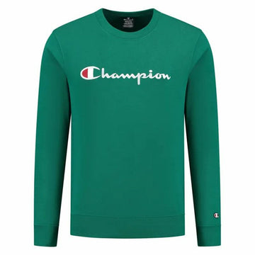 Felpa senza Cappuccio Uomo Champion Crewneck Verde