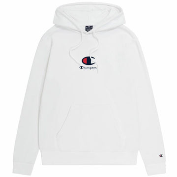 Felpa con Cappuccio Uomo Champion Hooded Bianco