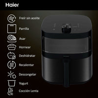 Friggitrice ad Aria Cecotec HAF5TWA 011 Nero 2000 W 6,5 L - Augustea Shop