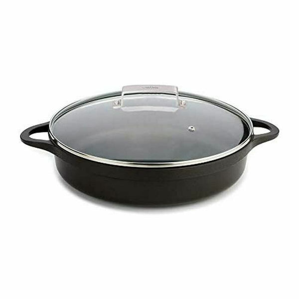 Casseruola con coperchio Valira 4137/25 Nero 5,5 L - Augustea Shop