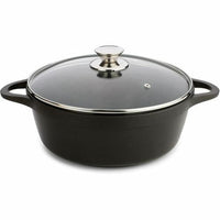 Casseruola con coperchio Valira 4141/25 Nero Ø 24 cm - Augustea Shop