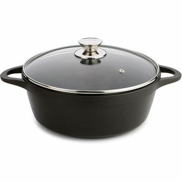 Casseruola con coperchio Valira 4141/25 Nero Ø 24 cm - Augustea Shop