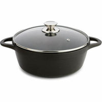 Casseruola con coperchio Valira 4141/25 Nero Ø 24 cm - Augustea Shop