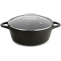 Casseruola con coperchio Valira 4141/25 Nero Ø 24 cm - Augustea Shop