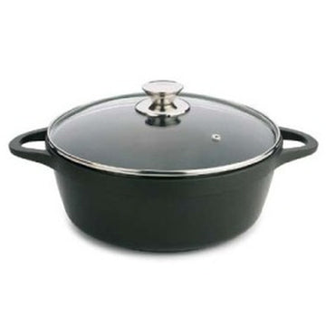 Casserole with lid Valira BLACK IND 28CM Black
