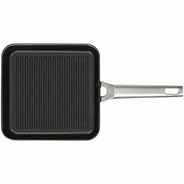 Griglia Valira 4646/25 28 x 28 cm Nero Metallo Alluminio Ø 28 cm Induzione - Augustea Shop