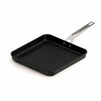 Griglia Valira 4646/25 28 x 28 cm Nero Metallo Alluminio Ø 28 cm Induzione - Augustea Shop