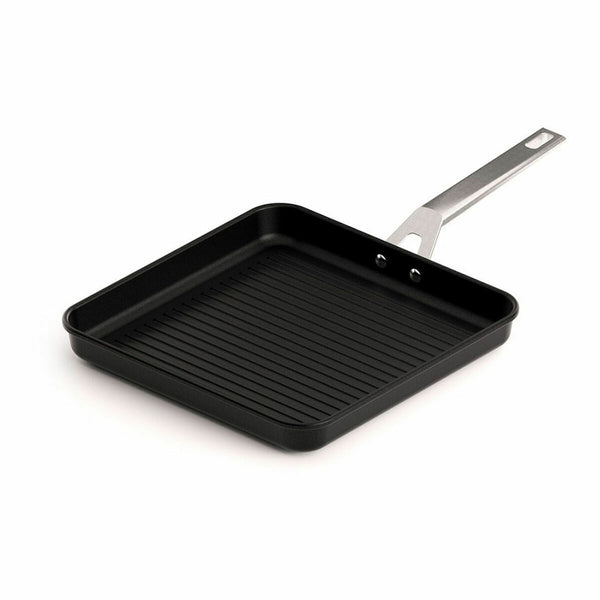 Griglia Valira 4646/25 28 x 28 cm Nero Metallo Alluminio Ø 28 cm Induzione - Augustea Shop