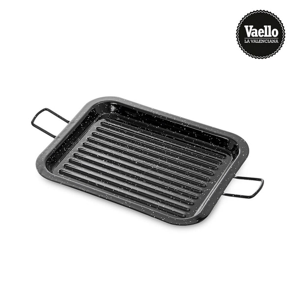 Griglia Vaello 75461 Nero Acciaio Smaltato 27 x 21 cm - Augustea Shop