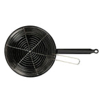 Padella per Friggere con Cestino Vaello Nero Acciaio Smaltato - Augustea Shop
