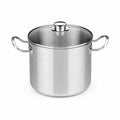 Pot with Glass Lid BRA D219485 6,5 L Stainless steel Steel Metal Stainless steel 18/10