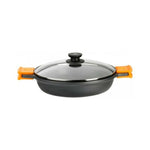 Casseruola con coperchio in vetro BRA Braisogona_A270520 1,5 L (Ø 20 cm) Nero Ø 20 cm 1,5 L - Augustea Shop