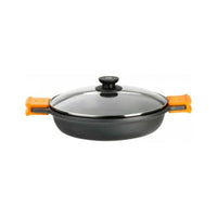 Casseruola con coperchio in vetro BRA Braisogona_A270520 1,5 L (Ø 20 cm) Nero Ø 20 cm 1,5 L - Augustea Shop