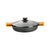 Casseruola con coperchio in vetro BRA Braisogona_A270520 1,5 L (Ø 20 cm) Nero Ø 20 cm 1,5 L - Augustea Shop
